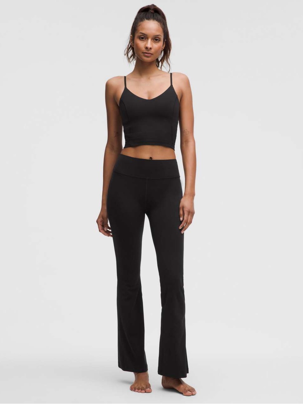 Lululemon Groove High-Rise Nulu Flared Black Four Way Stretch Leggings 35”